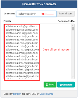 Gmail Account Generator Trick