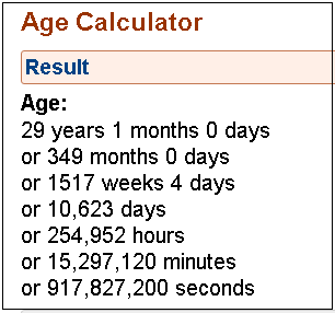 Age Calculator 