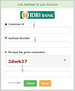 IDBI Bank Account Me Aadhaar Number Link करने के 2 तरीके