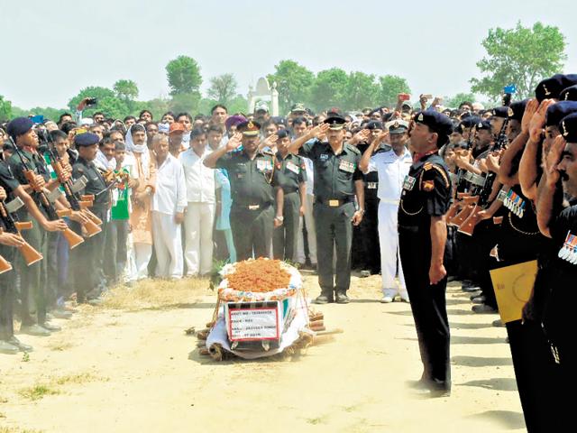 Salute to the martyred soldiers of Indian Army